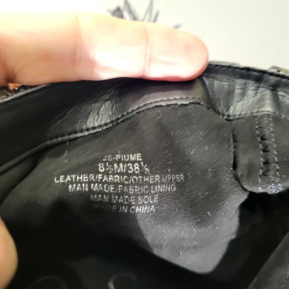 Jessica Simpson Black Suede Ostrich Feather Ankle Boots Size 8.5 Beaded - Picture 8 of 10